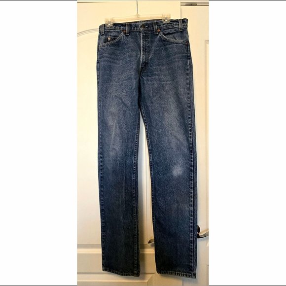 Men's Levi's Vintage 34-34 Orange Tab 517 Blue Jeans